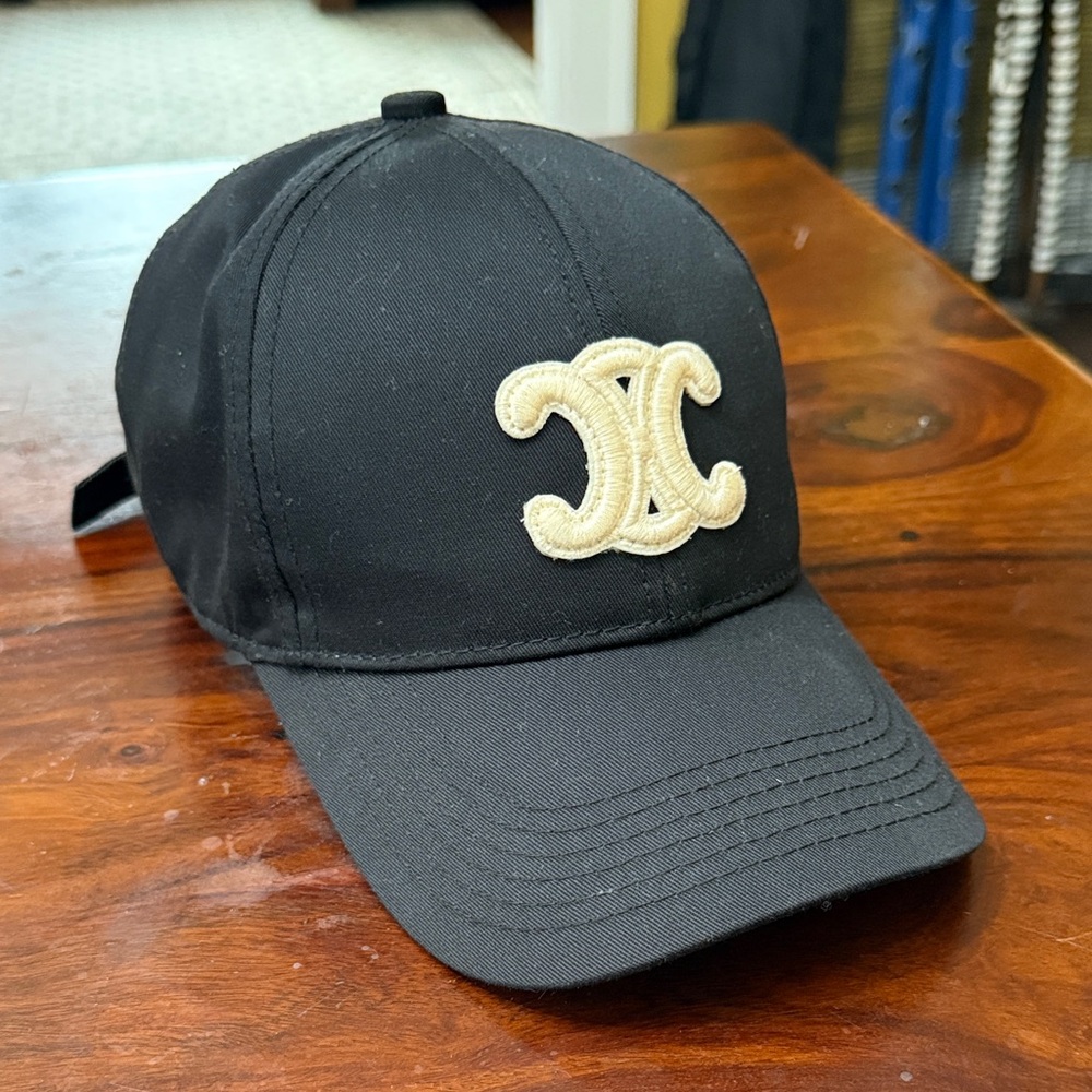 Celine triomphe baseball cap